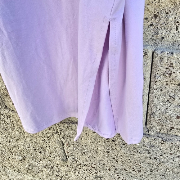 Women's Lilac Heart Hips Sleeveless Midi Dress - Picture 11 of 15